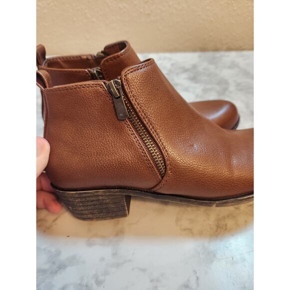 Jessica Cline Women's Brown Side Zipper Ankle Booties Boots Size 7M - Picture 7 of 9